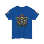 Turtle Graphic Tee — Colorful Tribal Turtle Shell Design