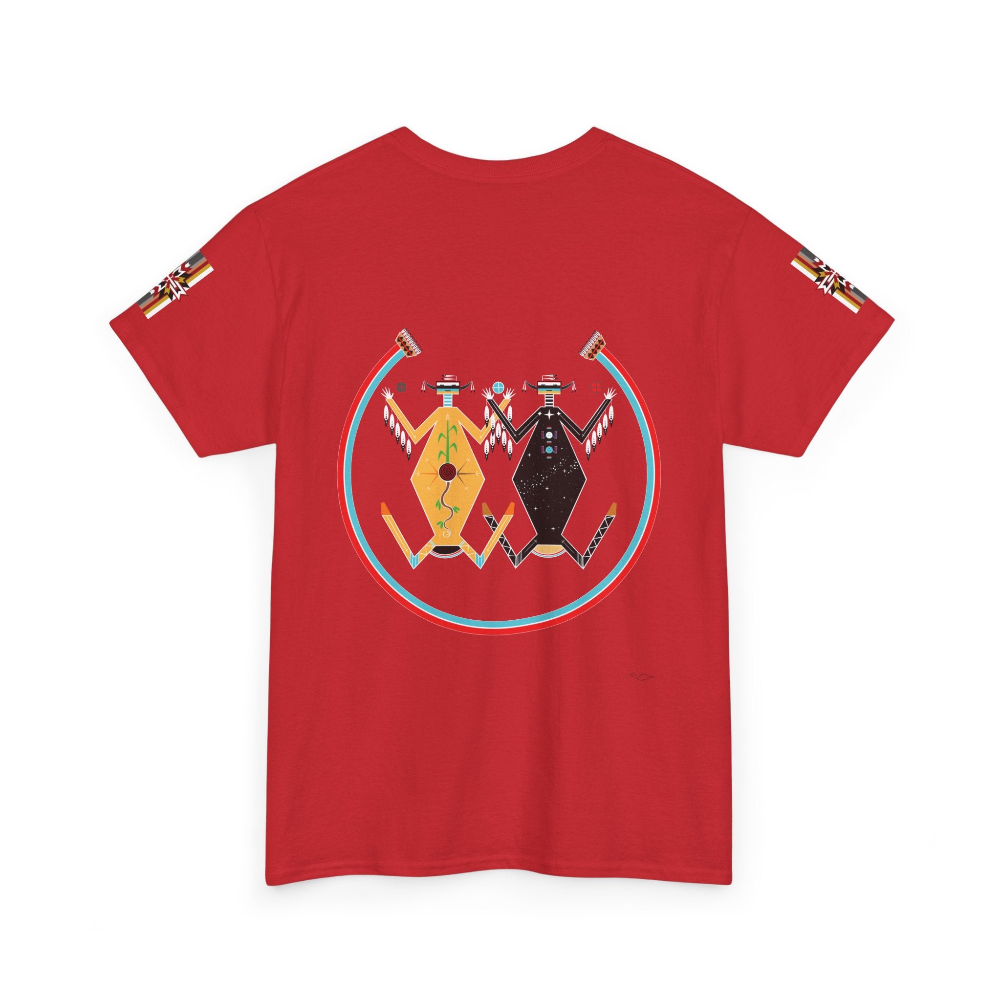 Native Rhythm Tee — Mother Earth & Father Sky Tribal Dance Graphic