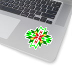 Southwest Geometric Starburst Kiss-Cut Sticker — Native-Inspired Decal