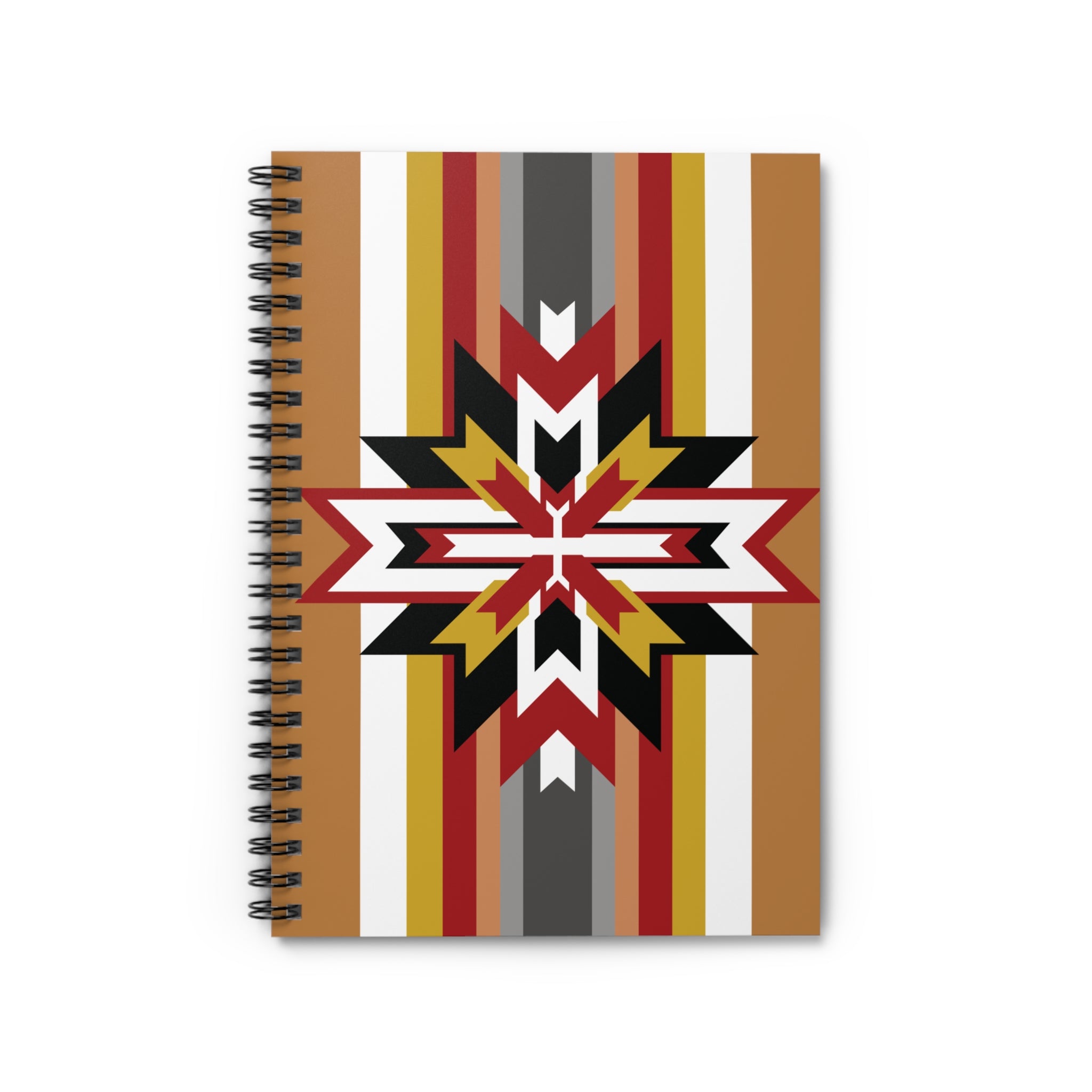 Southwest Star Spiral Notebook — Striped Navajo-Inspired Ruled Journal