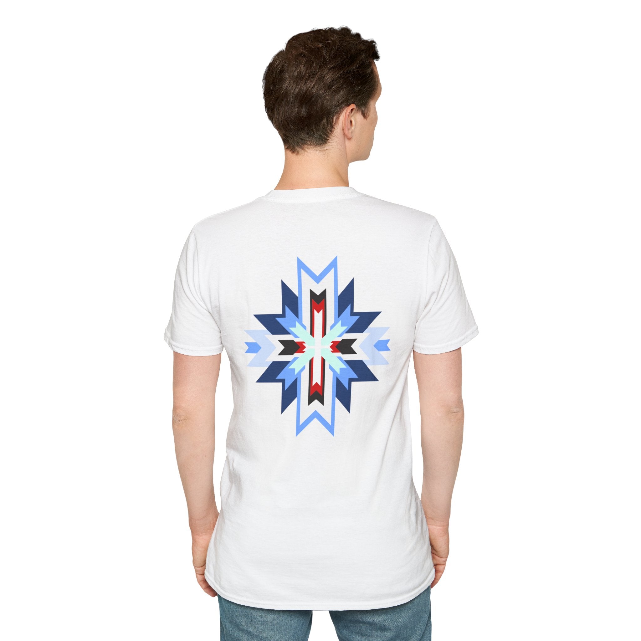 Hai Winter Graphic T-Shirt — Blue Native Star Design
