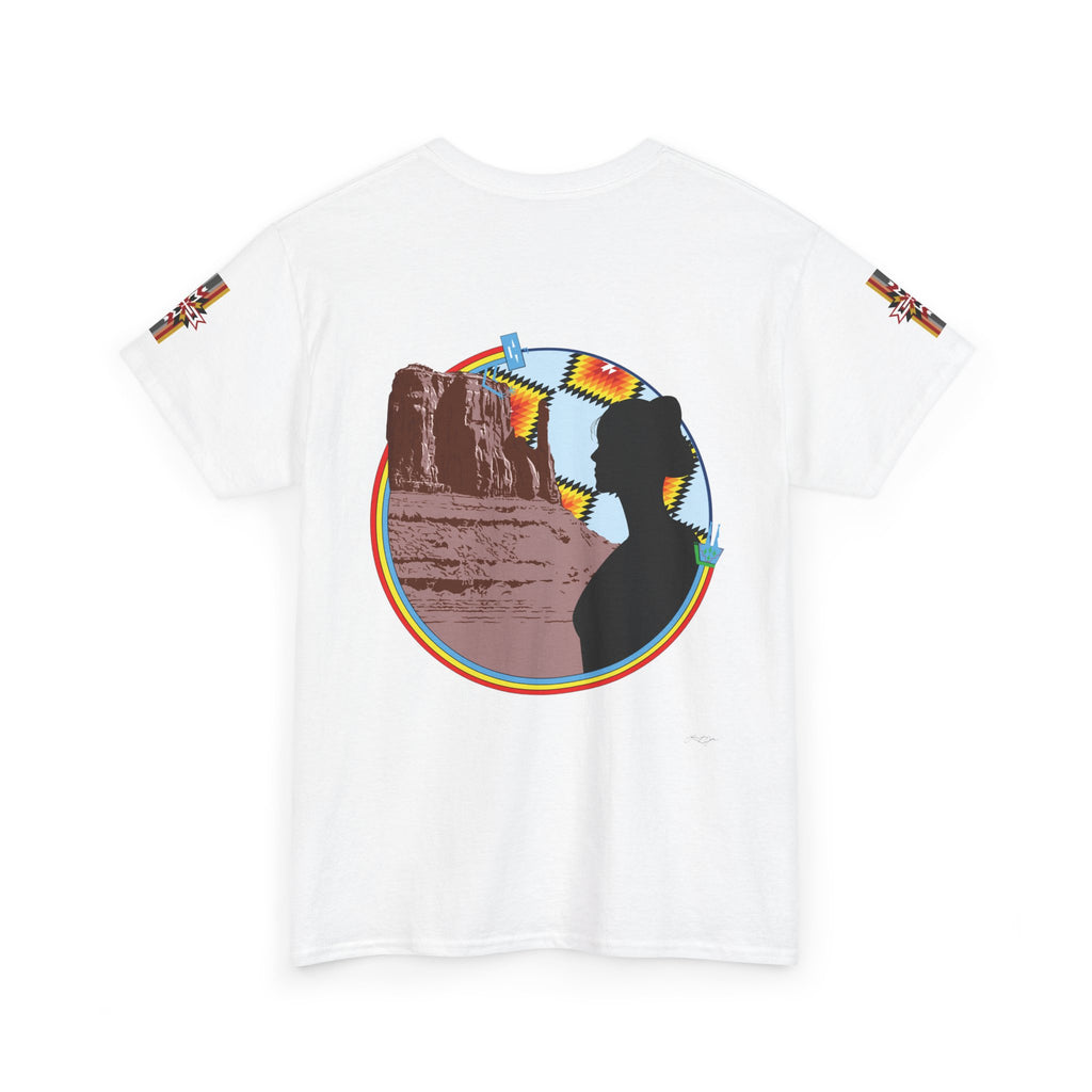 Monument Valley Desert Silhouette Tee — Retro Southwestern Sunset Graphic T-Shirt