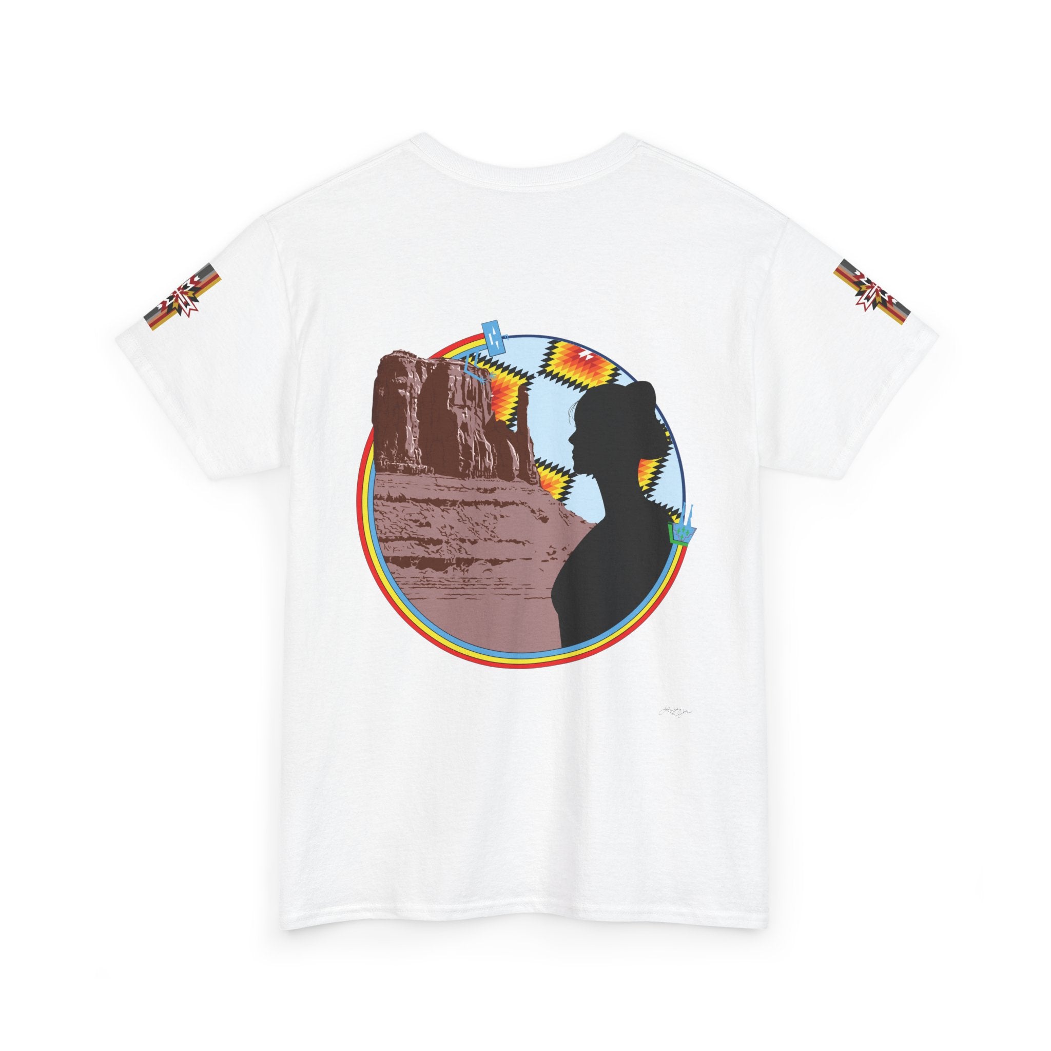Monument Valley Desert Silhouette Tee — Retro Southwestern Sunset Graphic T-Shirt