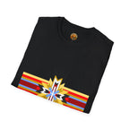 Native Star Graphic T-Shirt — "Shį́ Summer" Colorful Tribal Design