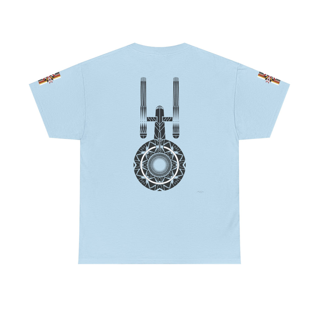 ST Starship Mandala Tee — Geometric Star Trek–Inspired Graphic T-Shirt