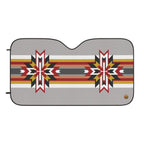 Southwest Star Pattern Car Sunshade — Tribal Stripe Windshield Shade