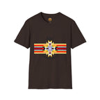 Native Star Graphic T-Shirt — "Shį́ Summer" Colorful Tribal Design