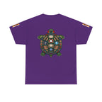 Turtle Graphic Tee — Colorful Tribal Turtle Shell Design