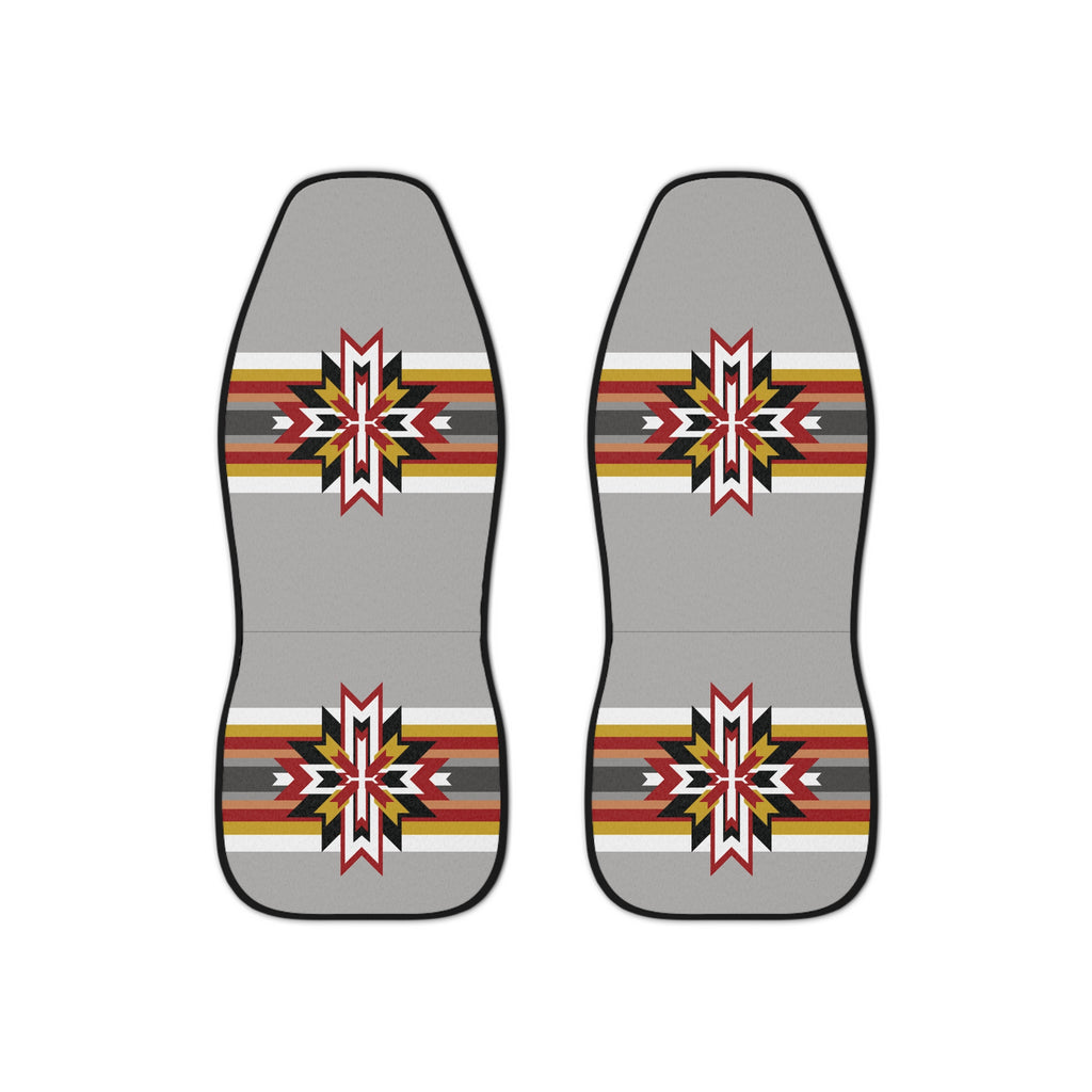 Southwest Star Car Seat Covers — Native-Inspired Grey Pattern