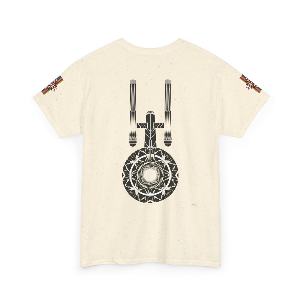 ST Starship Mandala Tee — Geometric Star Trek–Inspired Graphic T-Shirt