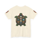 Turtle Graphic Tee — Colorful Tribal Turtle Shell Design