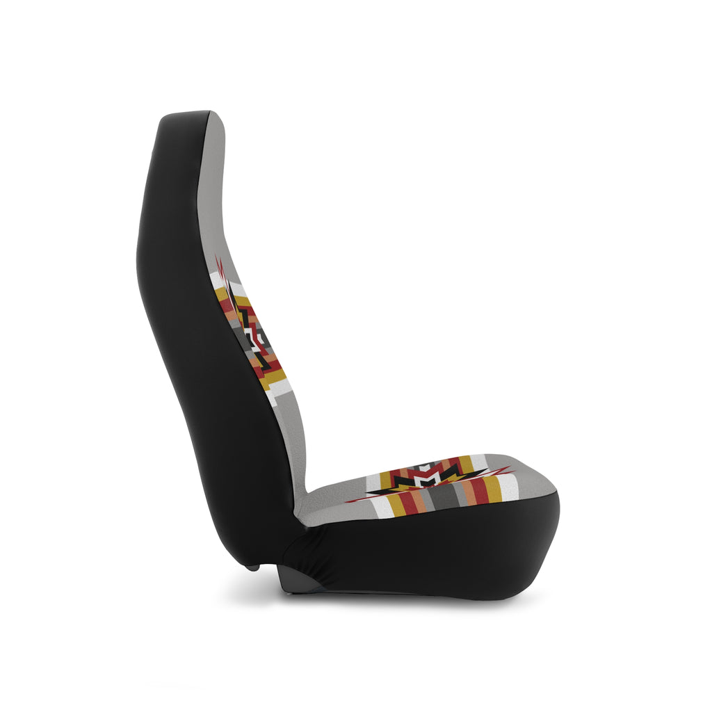 Southwest Star Car Seat Covers — Native-Inspired Grey Pattern