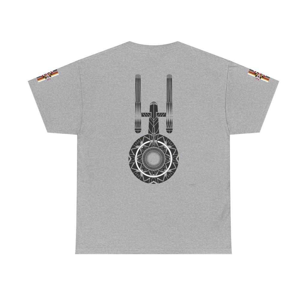 ST Starship Mandala Tee — Geometric Star Trek–Inspired Graphic T-Shirt