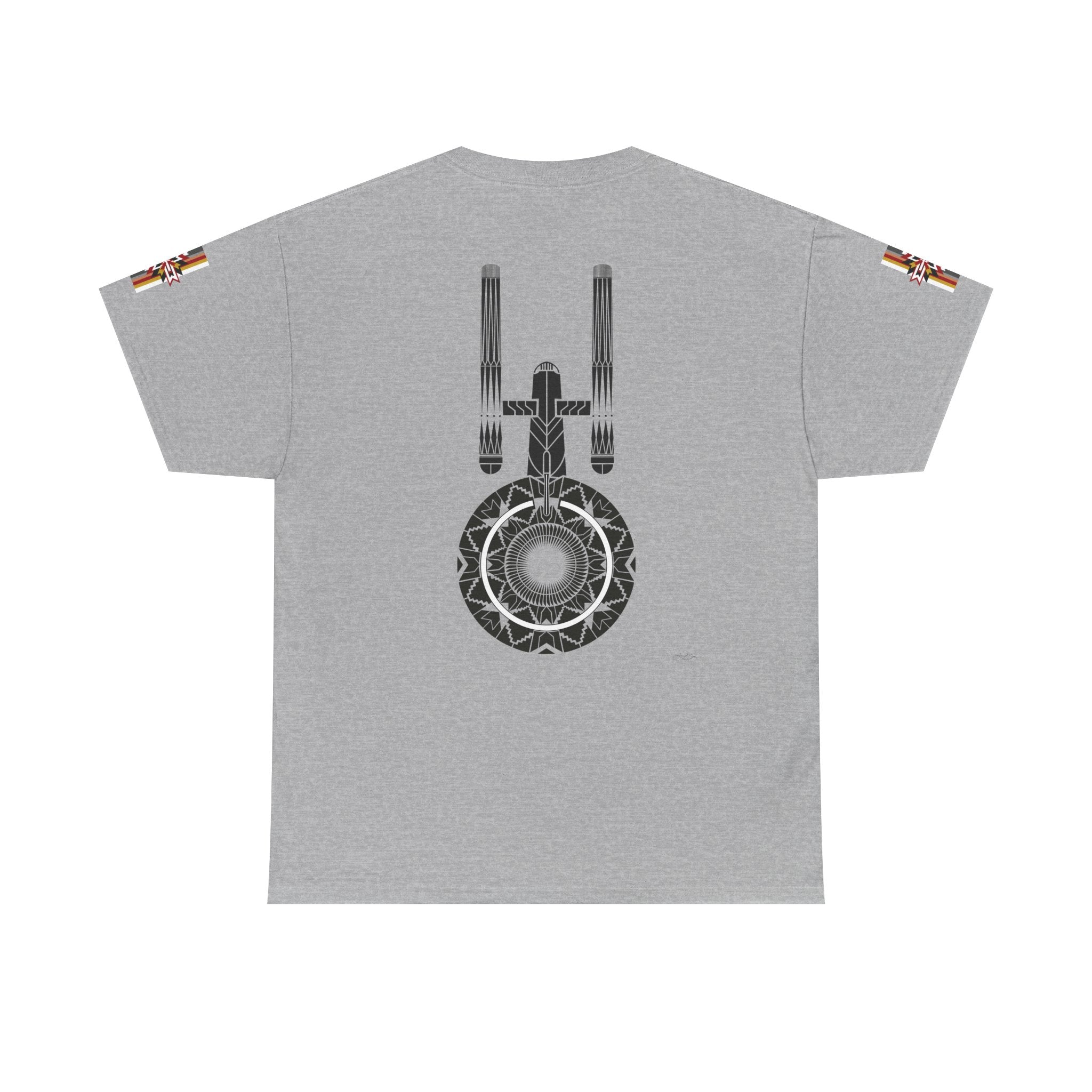 ST Starship Mandala Tee — Geometric Star Trek–Inspired Graphic T-Shirt