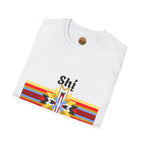 Native Star Graphic T-Shirt — "Shį́ Summer" Colorful Tribal Design