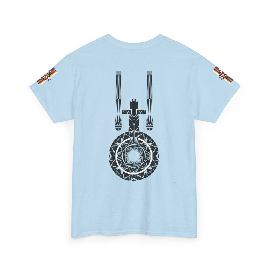 ST Starship Mandala Tee — Geometric Star Trek–Inspired Graphic T-Shirt