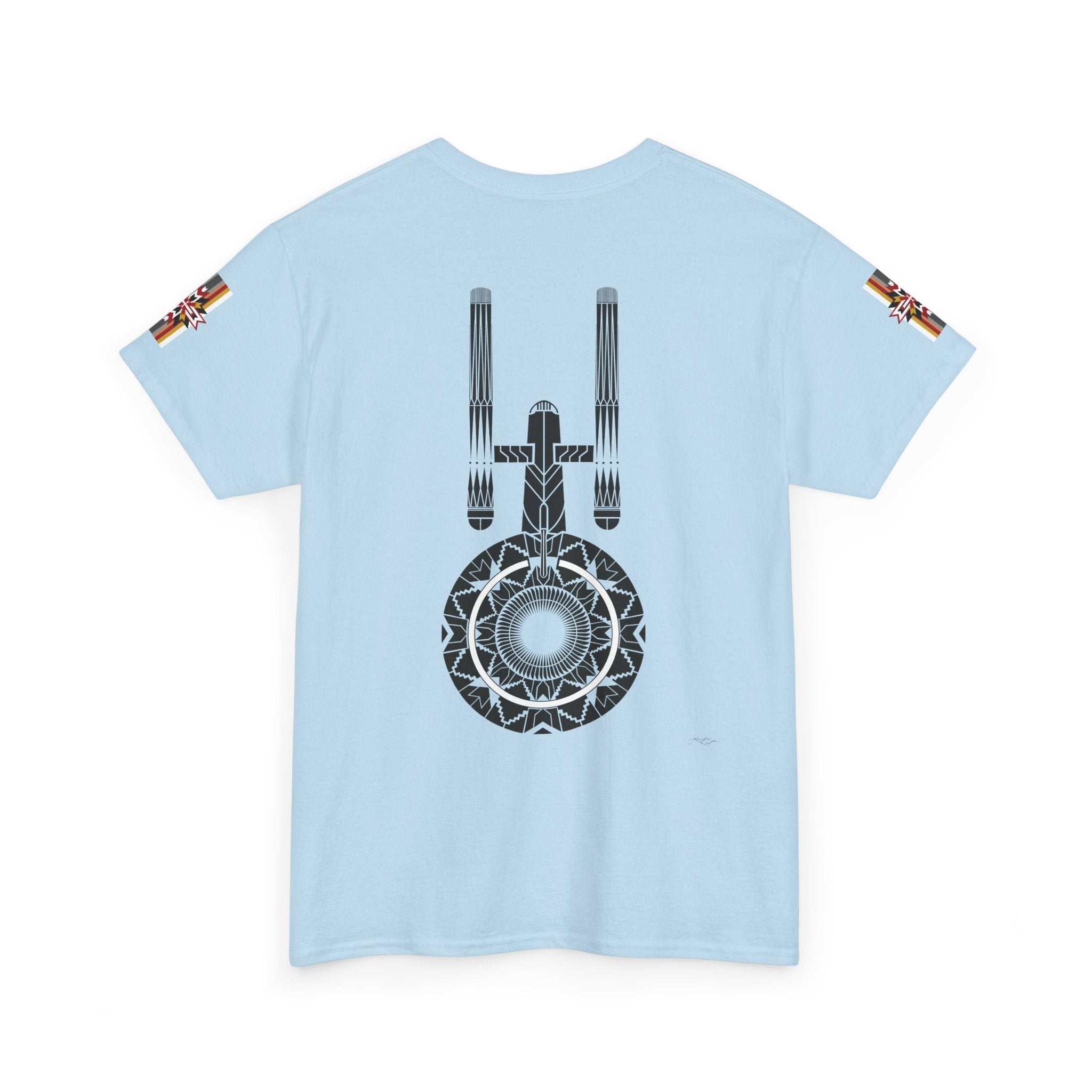 ST Starship Mandala Tee — Geometric Star Trek–Inspired Graphic T-Shirt