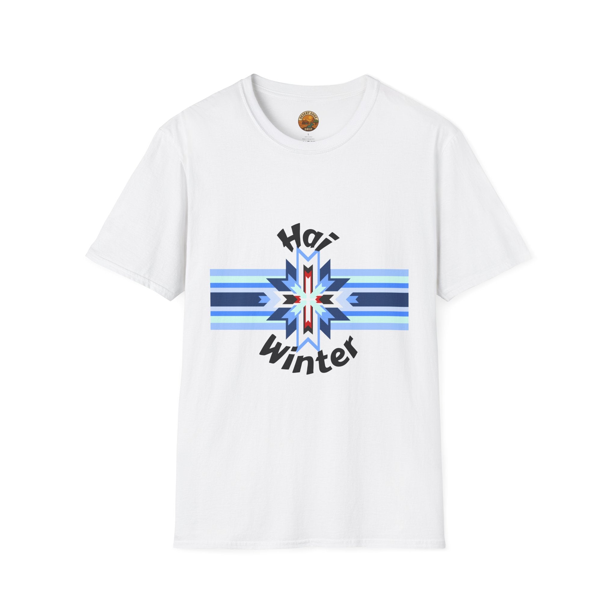 Hai Winter Graphic T-Shirt — Blue Native Star Design