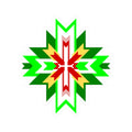 Southwest Geometric Starburst Kiss-Cut Sticker — Native-Inspired Decal