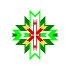 Southwest Geometric Starburst Kiss-Cut Sticker — Native-Inspired Decal