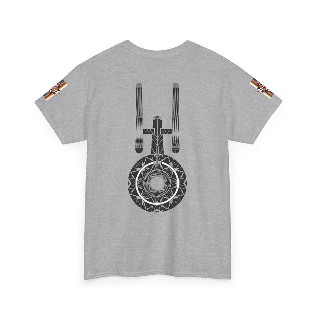 ST Starship Mandala Tee — Geometric Star Trek–Inspired Graphic T-Shirt