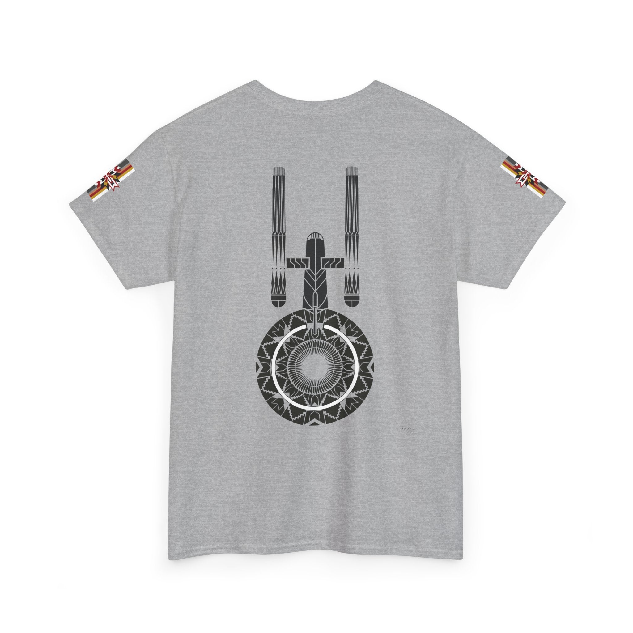 ST Starship Mandala Tee — Geometric Star Trek–Inspired Graphic T-Shirt