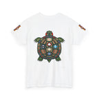 Turtle Graphic Tee — Colorful Tribal Turtle Shell Design