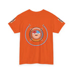 Navajo Sun Graphic Tee — Circular Tribal Shield Chest & Back Print