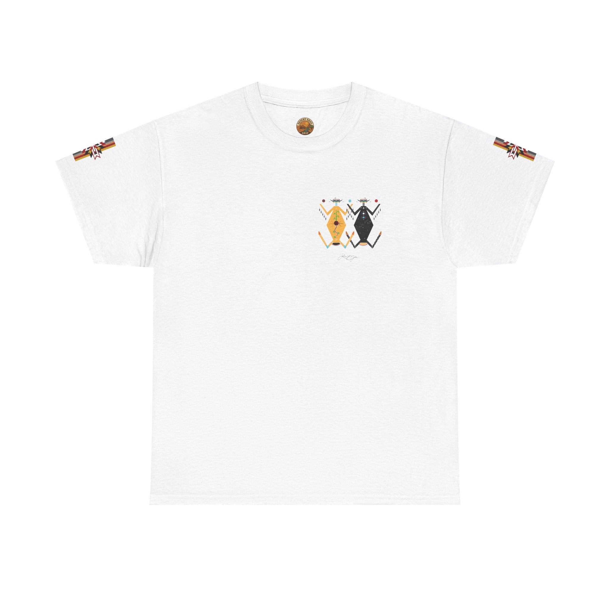 Native Rhythm Tee — Mother Earth & Father Sky Tribal Dance Graphic