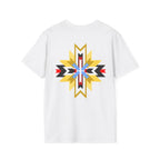Native Star Graphic T-Shirt — "Shį́ Summer" Colorful Tribal Design