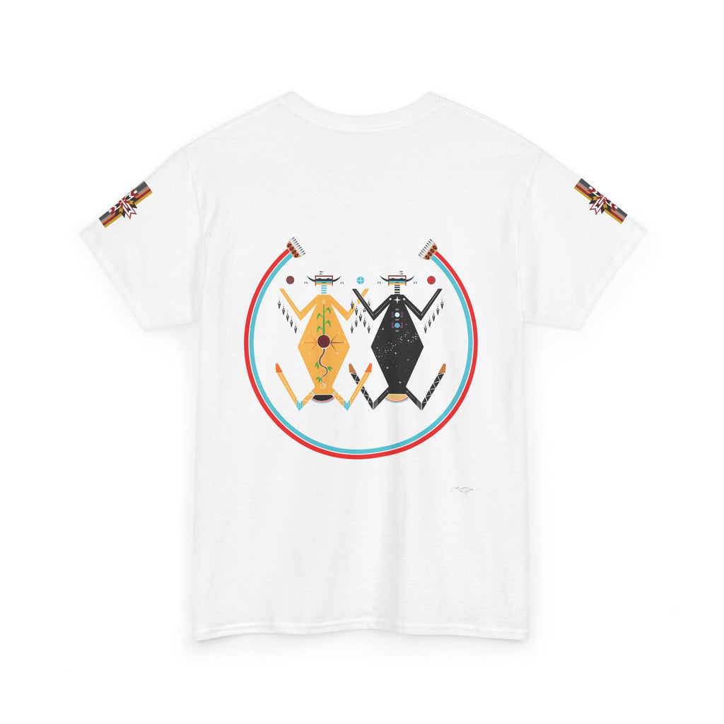 Native Rhythm Tee — Mother Earth & Father Sky Tribal Dance Graphic