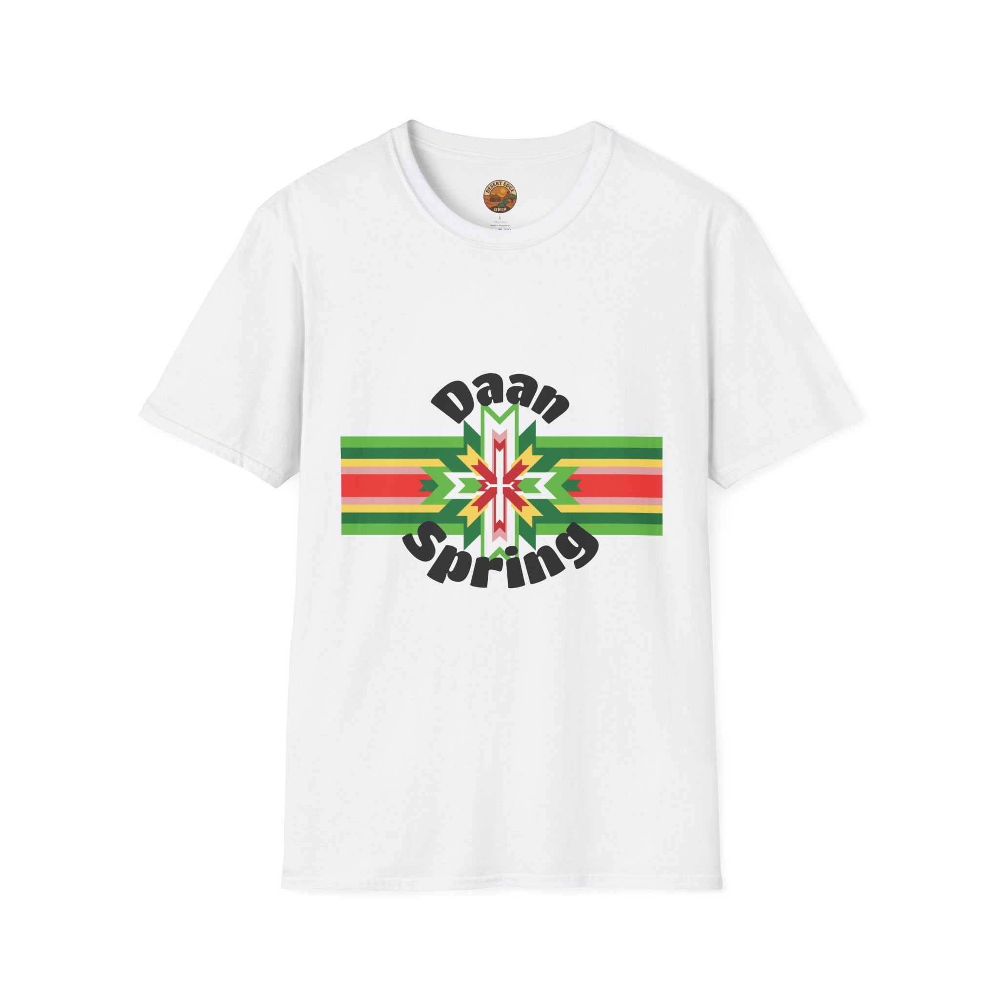 Native Star Graphic T-Shirt — "Daan Spring" Colorful Tribal Design