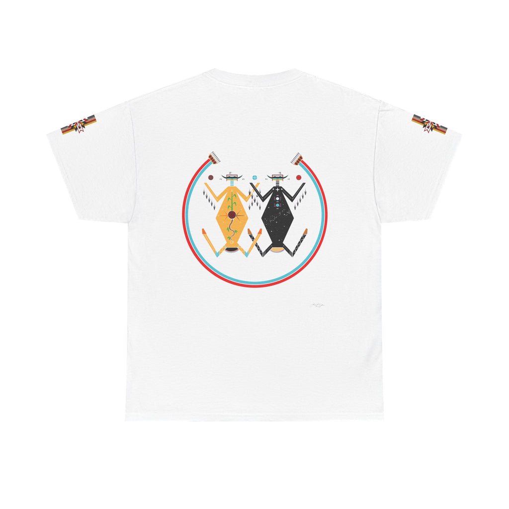 Native Rhythm Tee — Mother Earth & Father Sky Tribal Dance Graphic