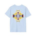 Native Star Graphic T-Shirt — "Shį́ Summer" Colorful Tribal Design