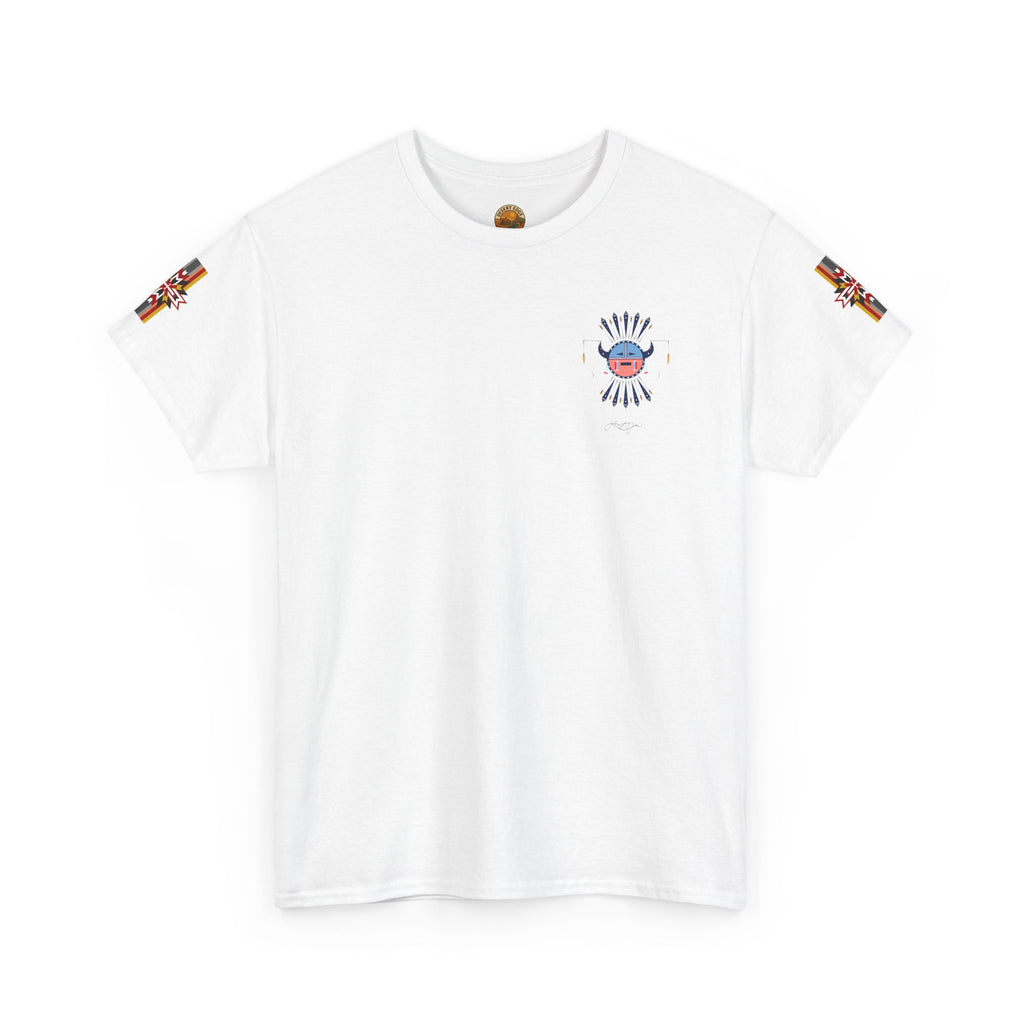 Navajo Moon Crest Tee — Retro Tribal Graphic T-Shirt
