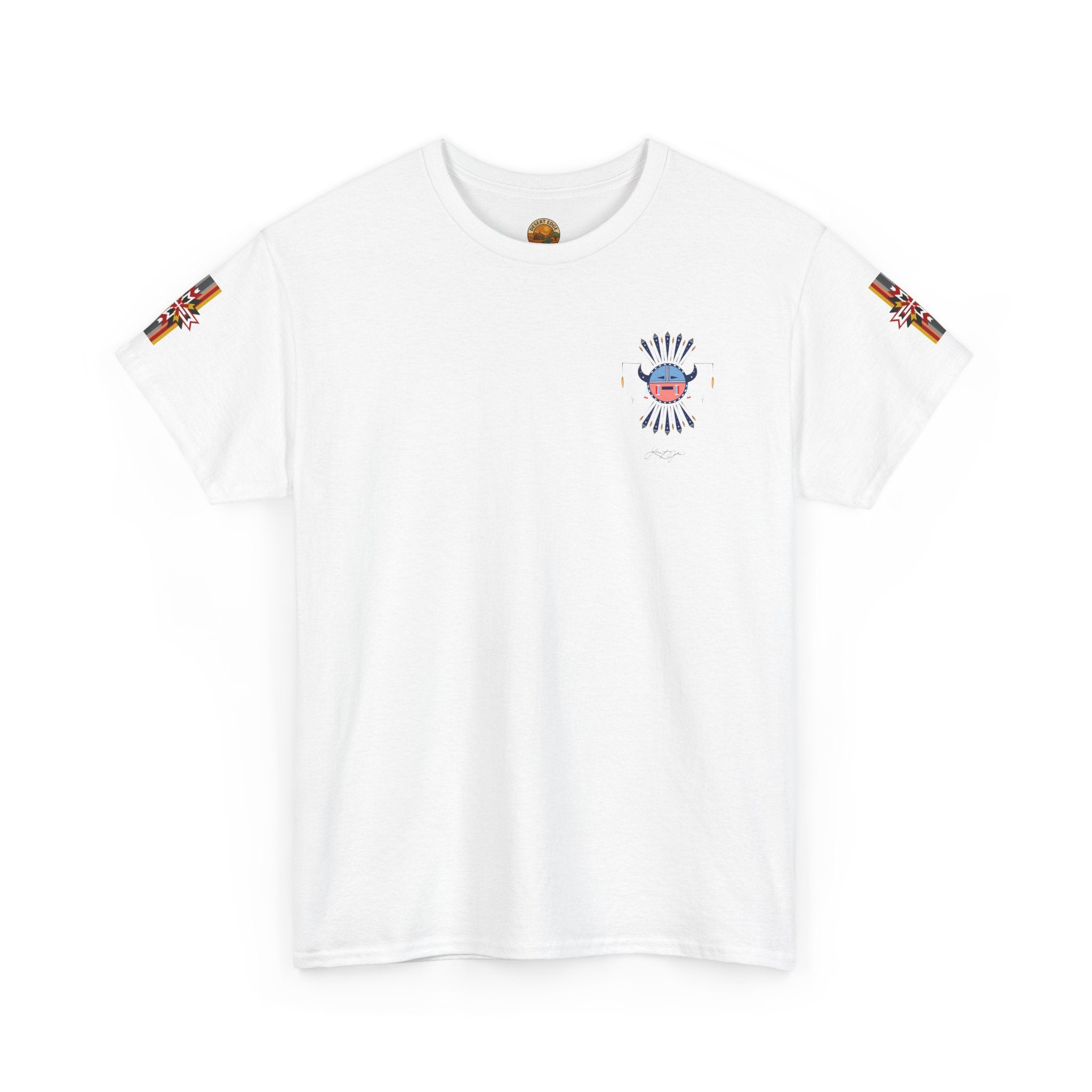 Navajo Moon Crest Tee — Retro Tribal Graphic T-Shirt