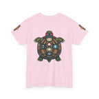 Turtle Graphic Tee — Colorful Tribal Turtle Shell Design