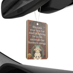 Sheep Pun Car Air Freshener — Humorous Navajo-Inspired Scent Tag