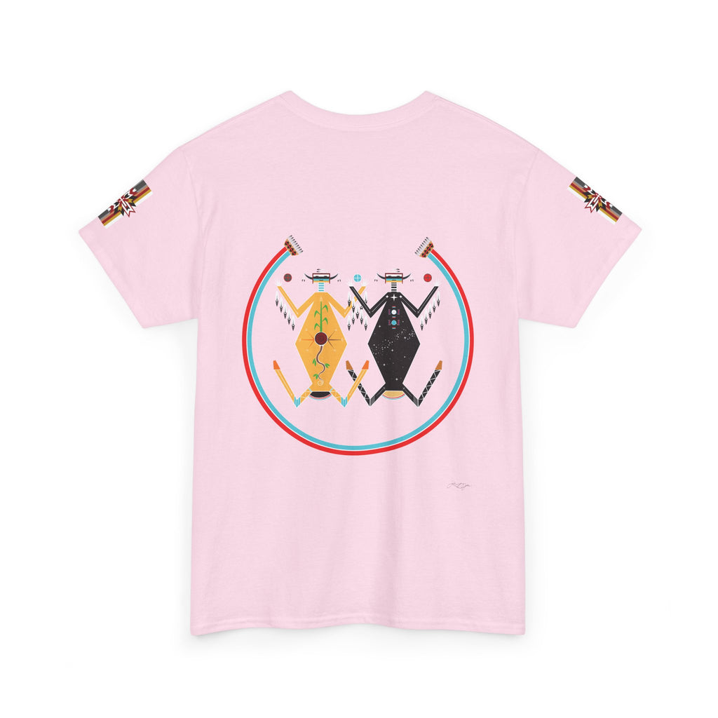 Native Rhythm Tee — Mother Earth & Father Sky Tribal Dance Graphic